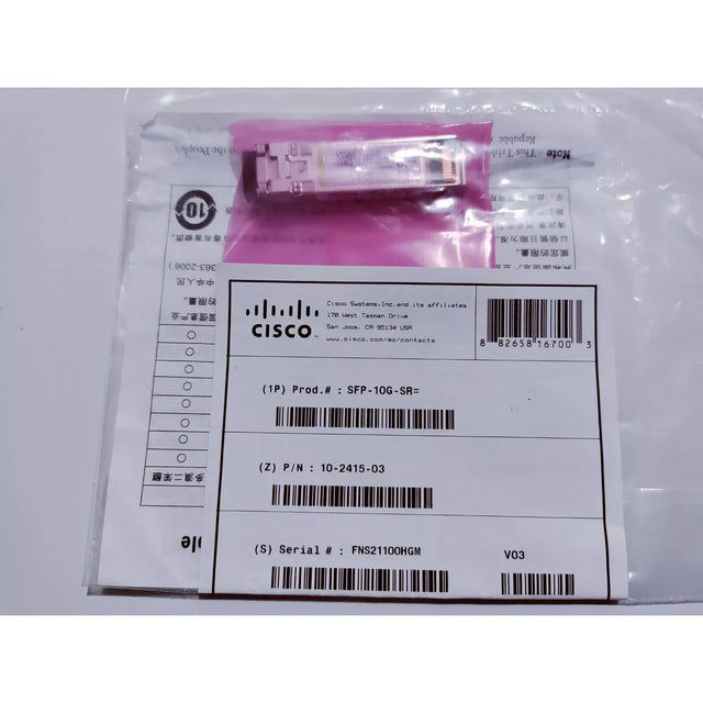Cisco ONS-SC+-10G-SR 10GB SFP+ SR Transceiver Module