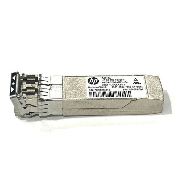 HP AJ718A - 8Gb Shortwave Fibre Channel SFP+ Transceiver (Grade B)